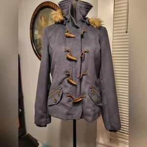 Delia's Hooded Med Parka grey Ihinsulate